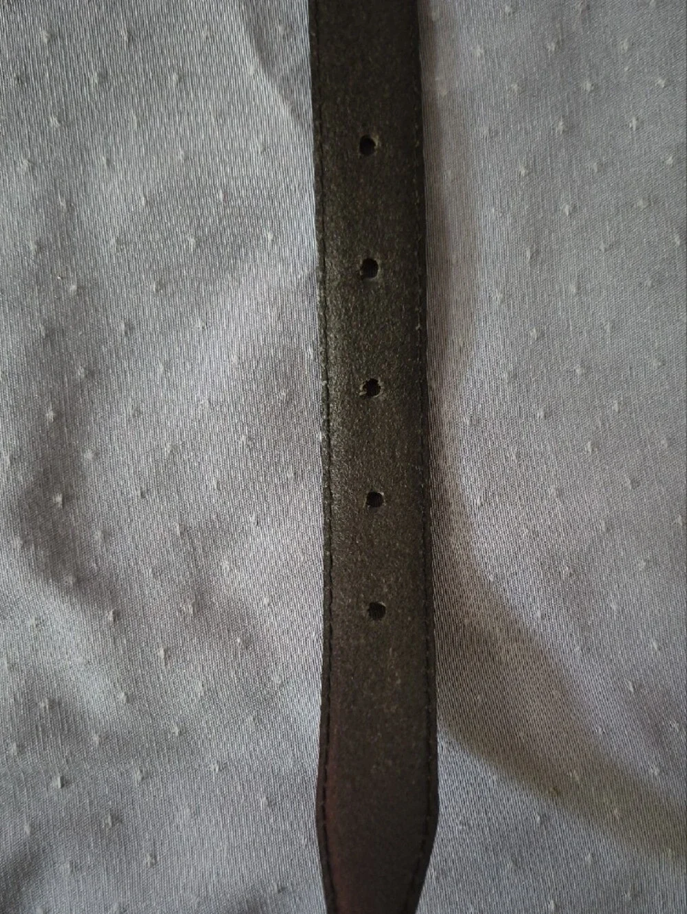 Fossil Black Leather Belt Decorative Studded Silver Tone Brass Buckle Womens M